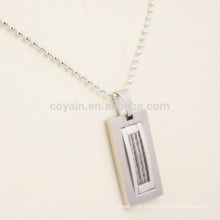 Factory Cheap Custom Metal Stainless Steel Men's Necklace Pendant